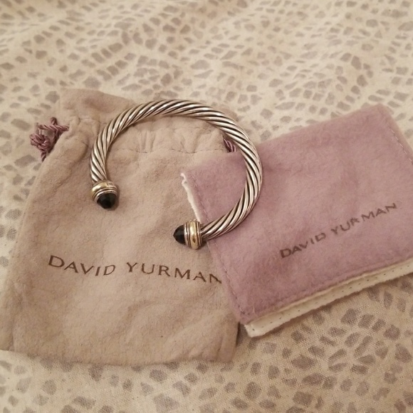 David Yurman Jewelry - David Yurman cable bracelet black onyx 7mm